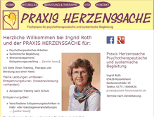 Tablet Screenshot of praxis-herzenssache.de